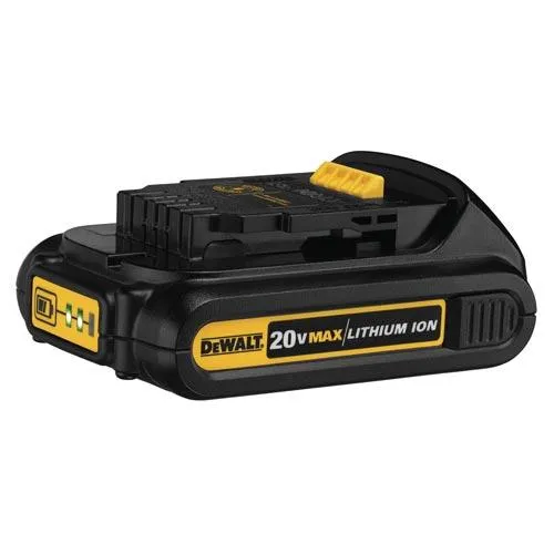 DeWALT DCB201 20V MAX Lithium Ion Cordless Compact 1.5 Ah Battery Pack - 20 Volt