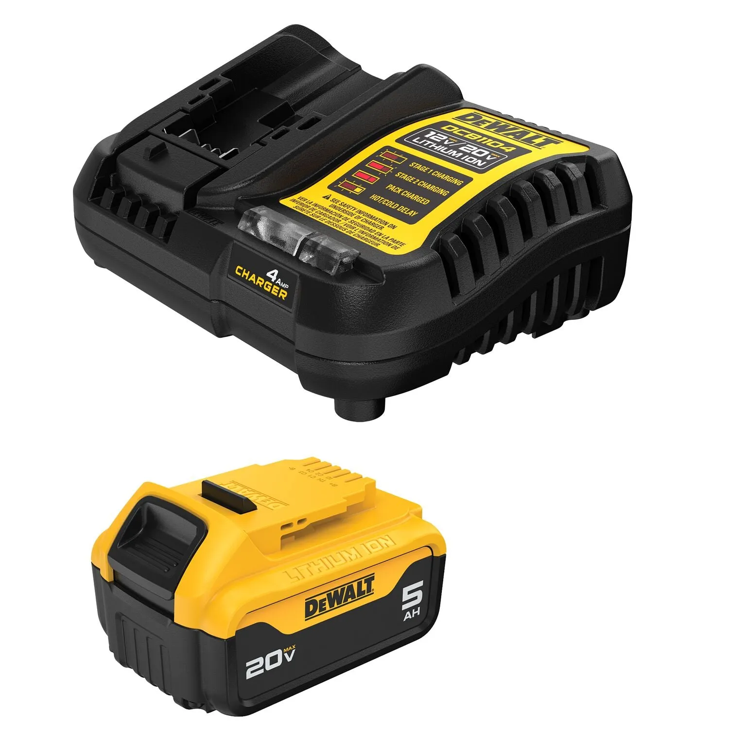 DeWALT DCB205C 20V MAX 5.0AH Lithium-Ion Battery Starter Kit