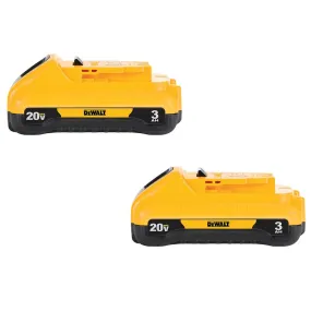 DeWALT DCB230-2 20V MAX 3Ah Compact Lithium Ion Battery Back - 2 Pk