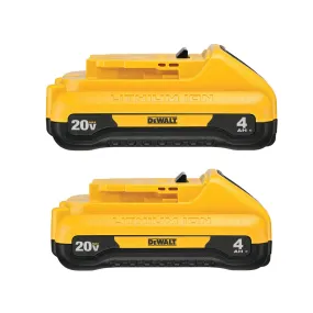 DeWALT DCB240-2 20V MAX 4AH Compact Lithium-Ion Battery (2 PK)