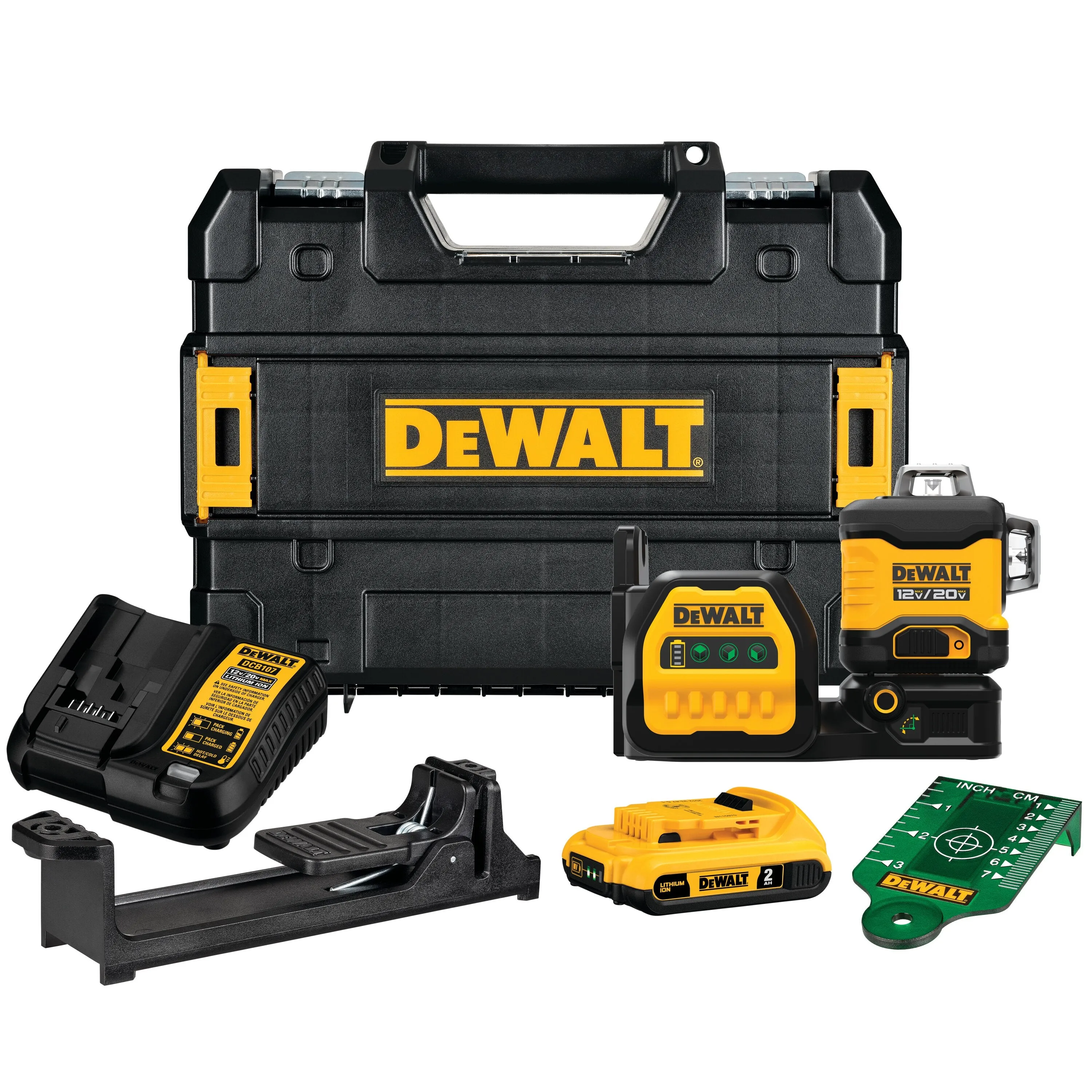 Dewalt DCLE34030G 20V MAX 3 x 360 Green Laser Kit