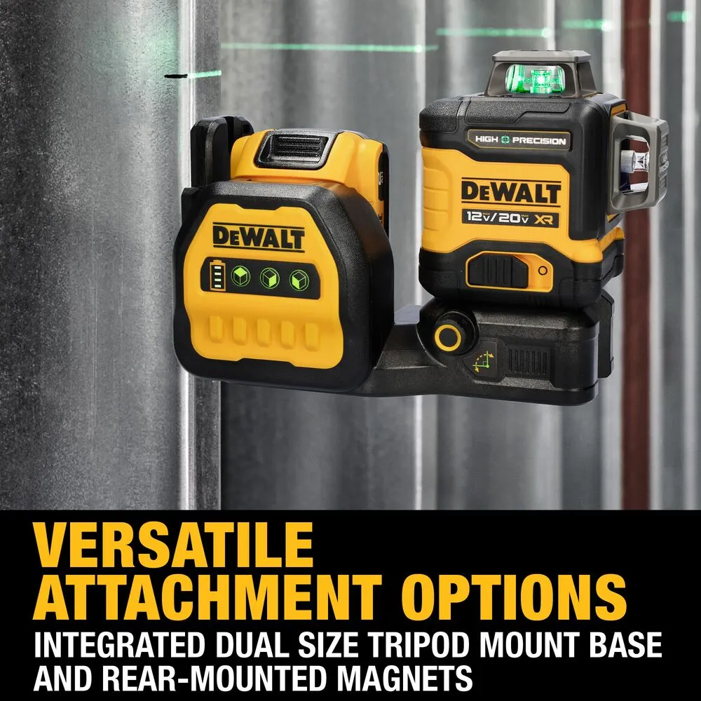 DeWALT DCLE34033D1 20V MAX XR 3 x 360 High Precision Green Beam Laser Kit?