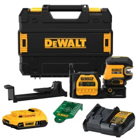 DeWalt DCLE34220G 12V / 20V MAX Cross Line 2-Spot Combo Green Laser Kit