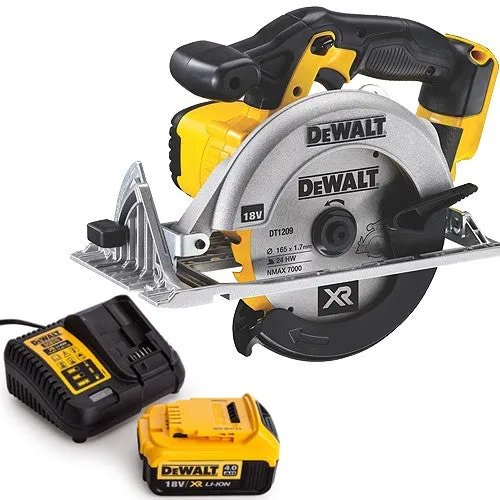 Dewalt DCS391N 18V 165mm Circular Saw With 1 x 4.0Ah Battery & Charger