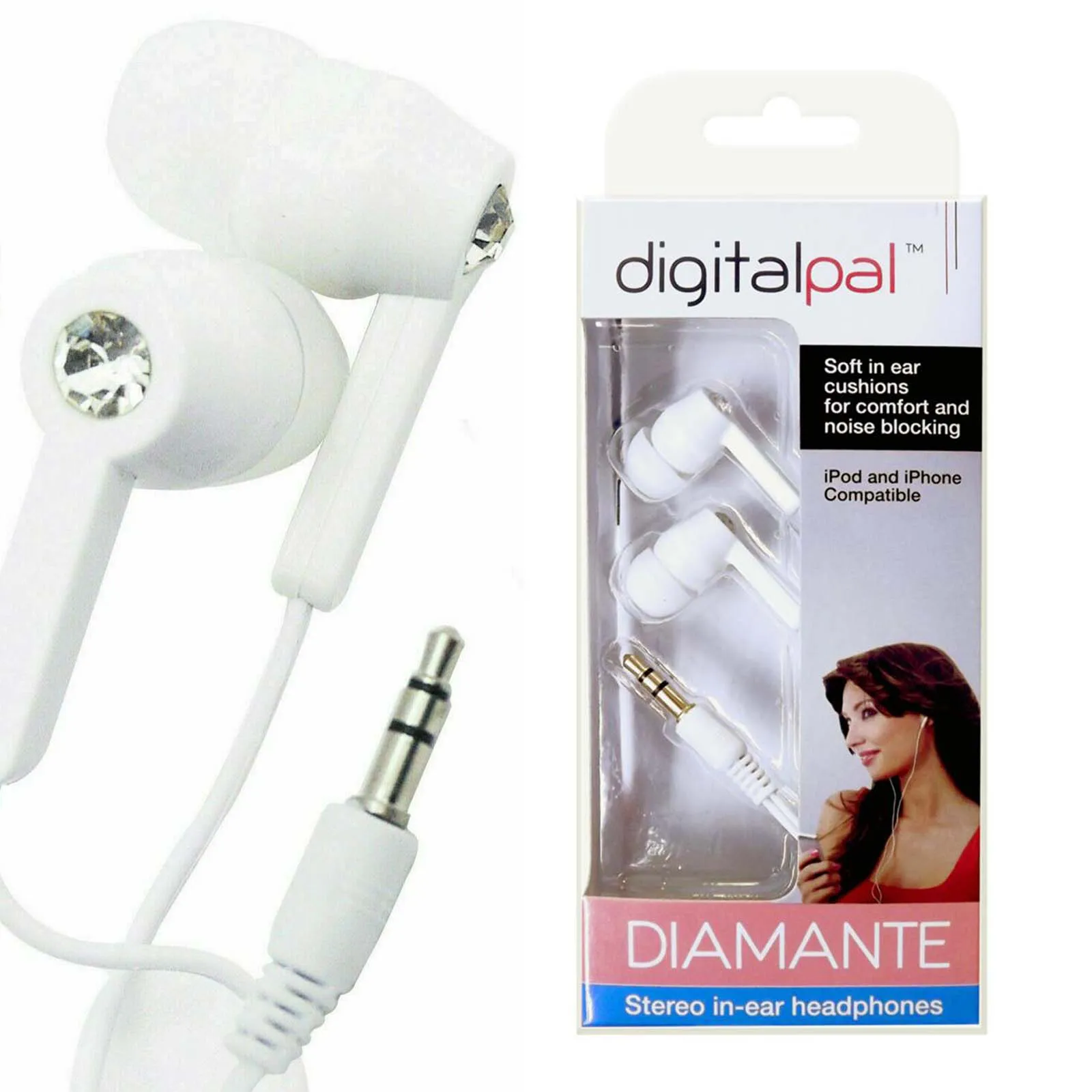 Diamante Stereo Earphones