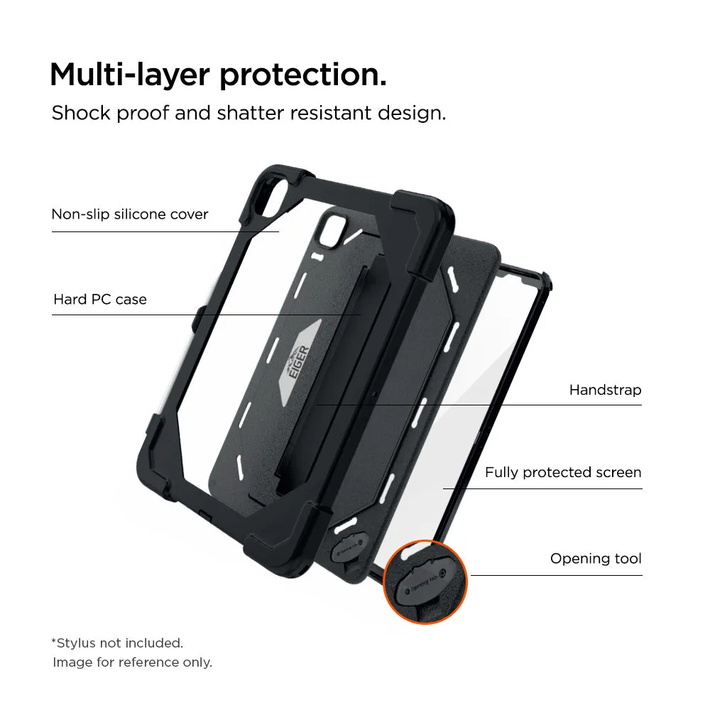 Eiger Peak 4000m Case for iPad Air 11 (2024) with FILM IP54 (on request) in Black