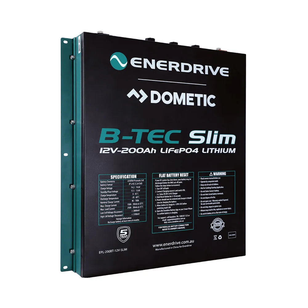 ENERDRIVE B-TEC 200A 12V Lithium Slim Metal Case