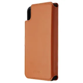 Ercko 2-in1 Magnet Wallet and Case for Apple iPhone Xs Max - Brown/Black