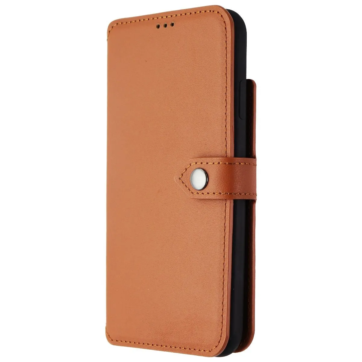 Ercko 2-in1 Magnet Wallet and Case for Apple iPhone Xs Max - Brown/Black