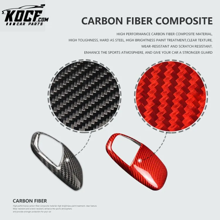 ES Carbon Fiber Car Interior Accessories Car Gear Knob For Challenger Charger Viper