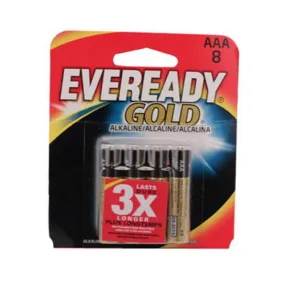 Eveready Gold AAA Batteries - Per 8