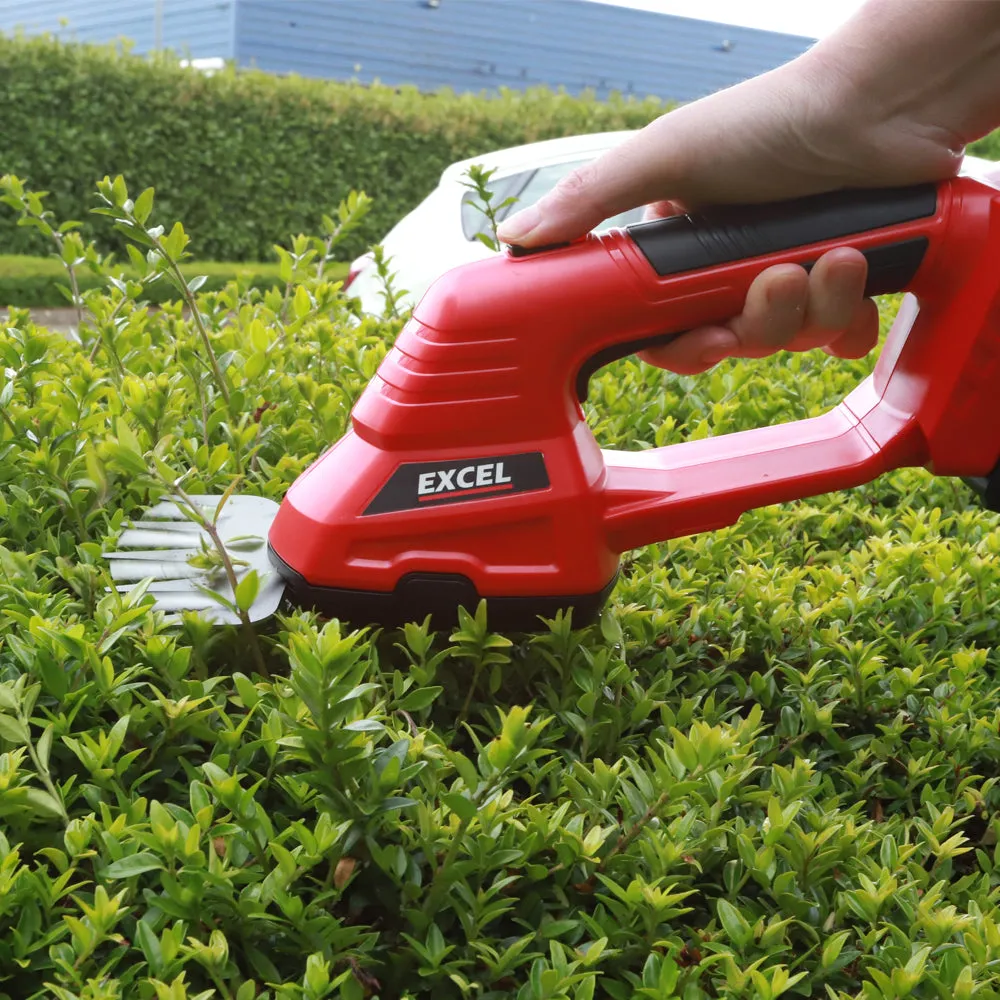 Excel 18V Hedge Trimmer & Grass Shear with 2 x 5.0Ah Batteries   Fast Charger EXL5235