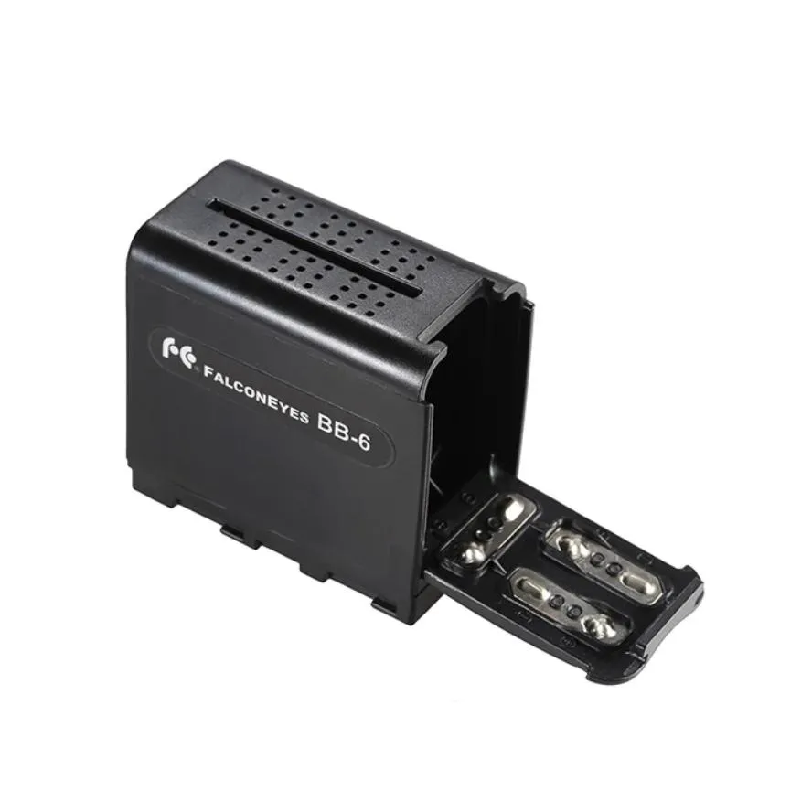 Falconeyes AA Battery Case Power as NP-F NP-970 Battery for LED Video Light / Monitor