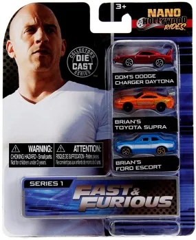 Fast and the Furious Nano Hollywood Rides 3-Pack | Set B