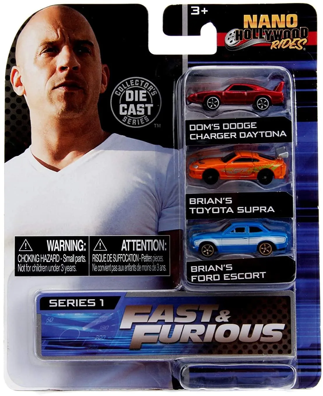 Fast and the Furious Nano Hollywood Rides 3-Pack | Set B