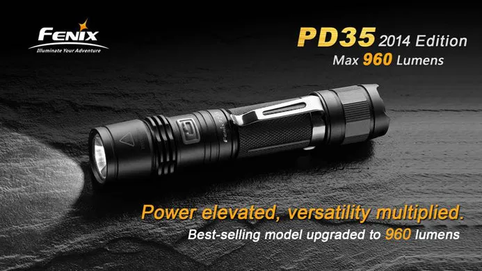 Fenix PD35 1 x 18650 / 2 x CR123A  CREE XM-L2 U2 960 Lumen LED Flashlight