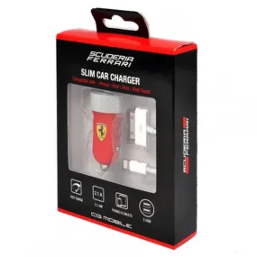 Ferrari Slim Car Charger, Red, 2019