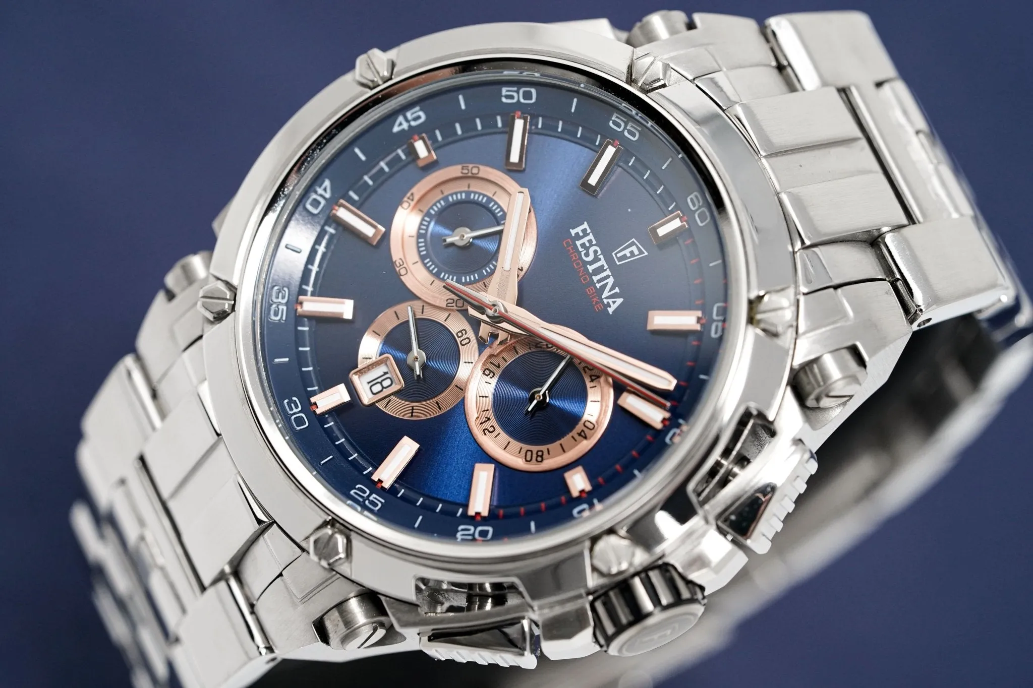 Festina Watch Blue Chrono Bike Stainless Steel F20327-4