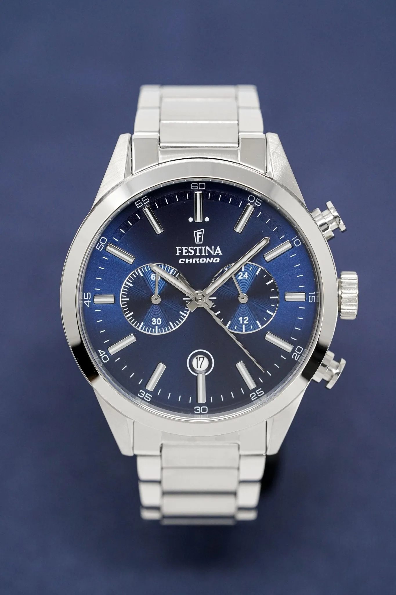 Festina Watch Blue Chrono Stainless Steel F16826-B