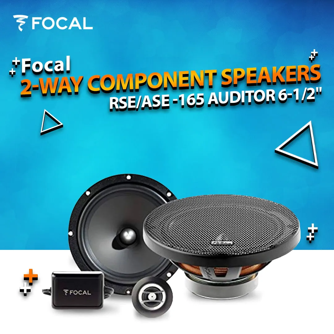 Focal RSE/ASE -165 Auditor 2 Way Component Car Audio Speakers 6.5 Inches - 100W - Genuine (Set of 2)