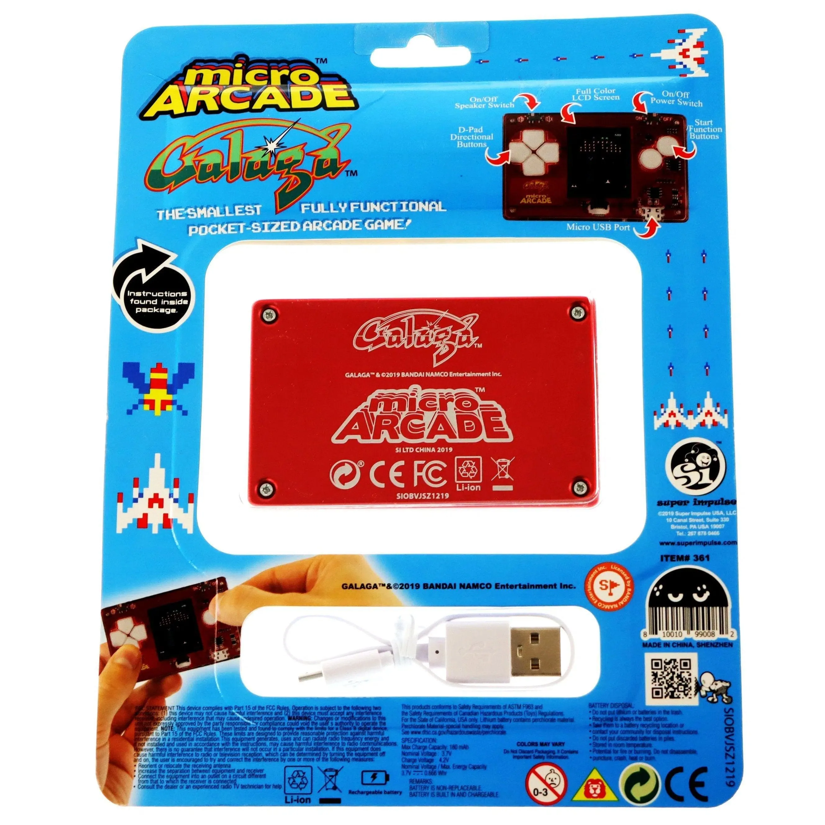 Galaga - Micro Arcade - Retro Handheld Electronic Game