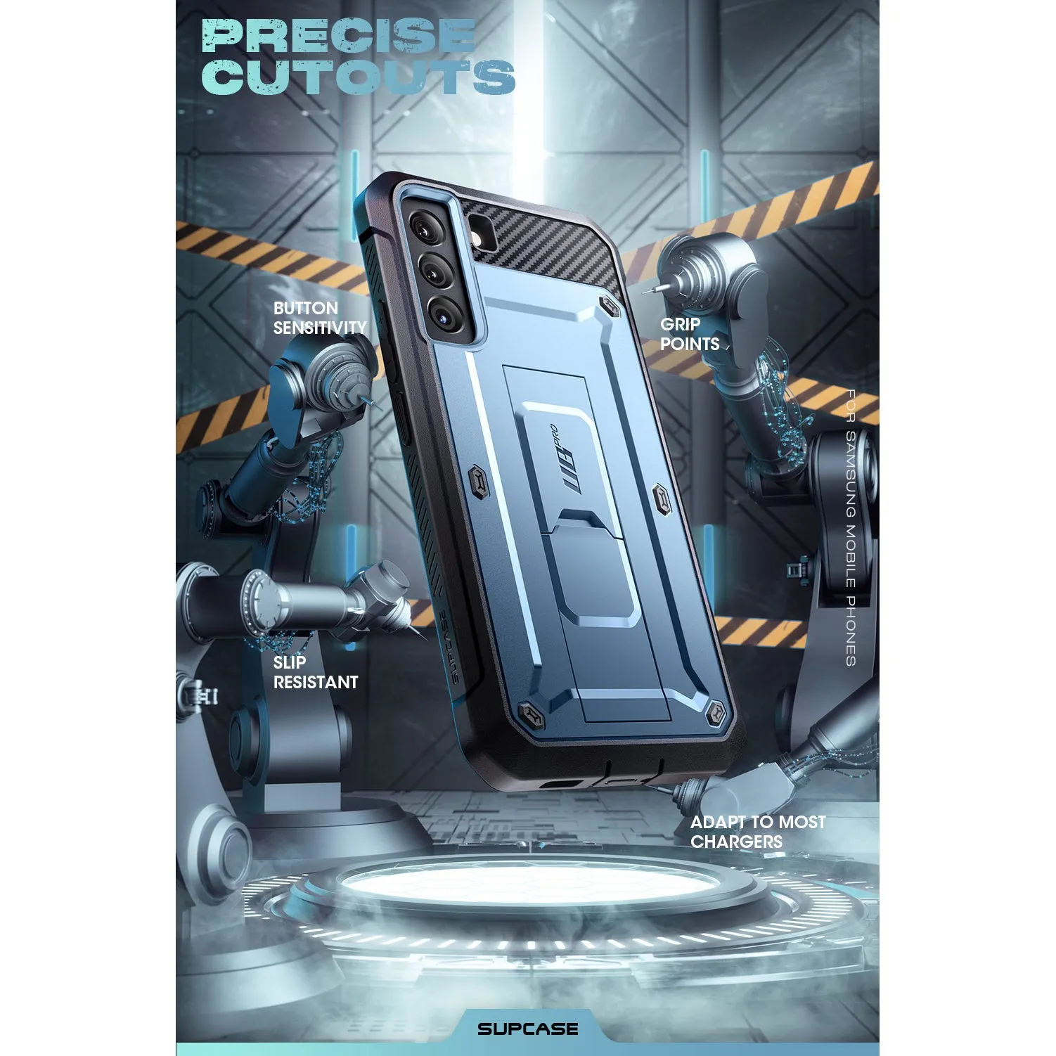 Galaxy S22 Unicorn Beetle PRO Rugged Case-Metallic Blue