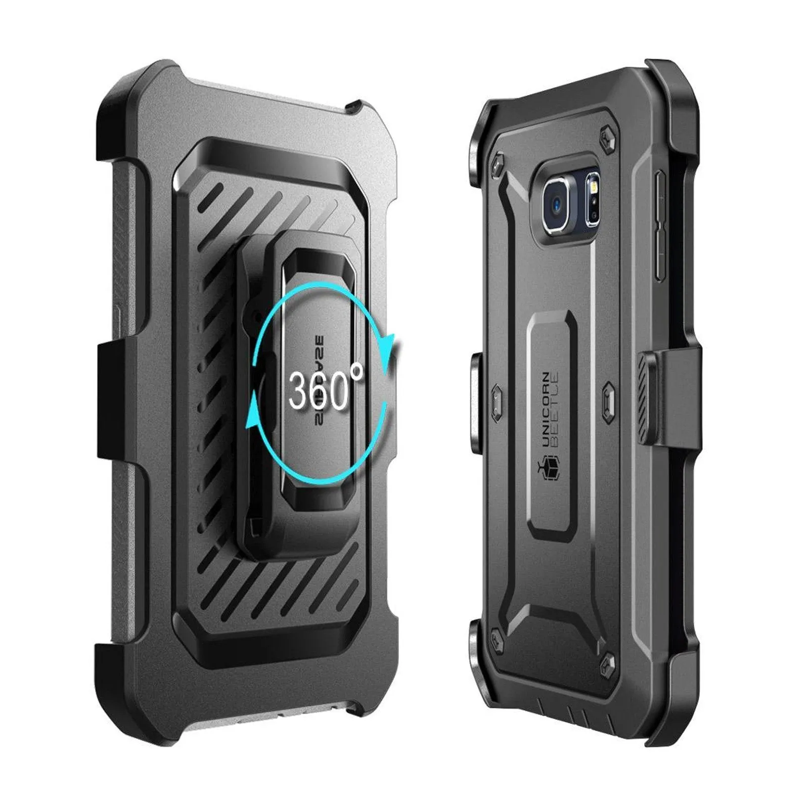 Galaxy S6 Edge Plus Unicorn Beetle Pro Rugged Holster Case-Black