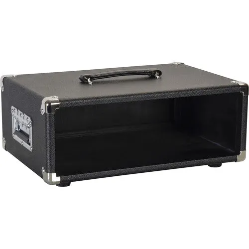 Gator GR-RETRORACK-3BK Vintage Amp Vibe Rack Case - 3U Black