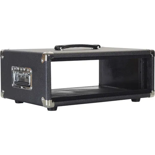 Gator GR-RETRORACK-3BK Vintage Amp Vibe Rack Case - 3U Black