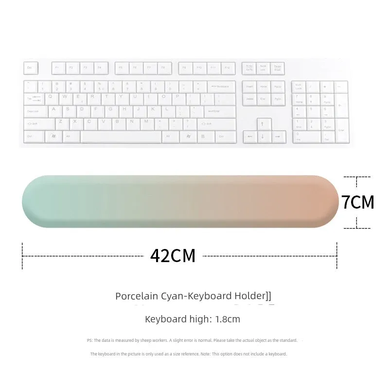 Gradient Silicone Fresh Air Palm Pillow Keyboard Support