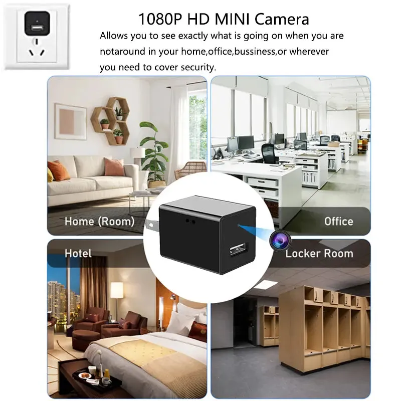 HD 1080P WIFI USB Charger Mini Spy Hidden Camera