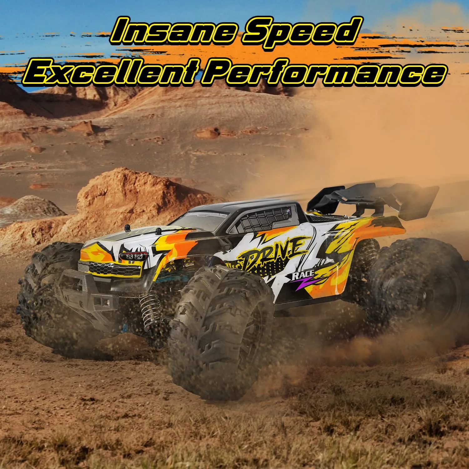 High Speed Brushless RC Racing Car 1/14 Fast RTR Off-Road Truck Electric Powered Remote Control Car