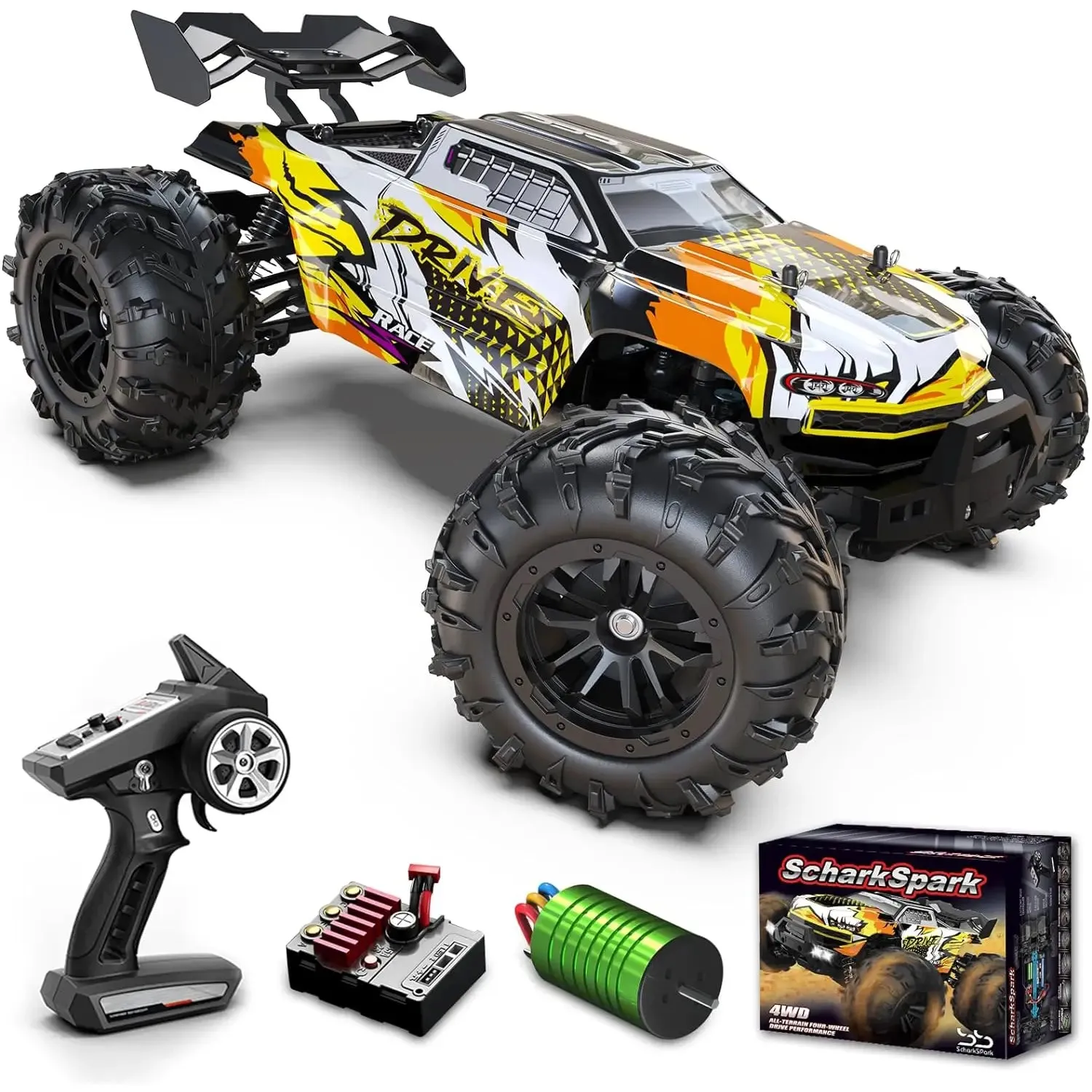 High Speed Brushless RC Racing Car 1/14 Fast RTR Off-Road Truck Electric Powered Remote Control Car