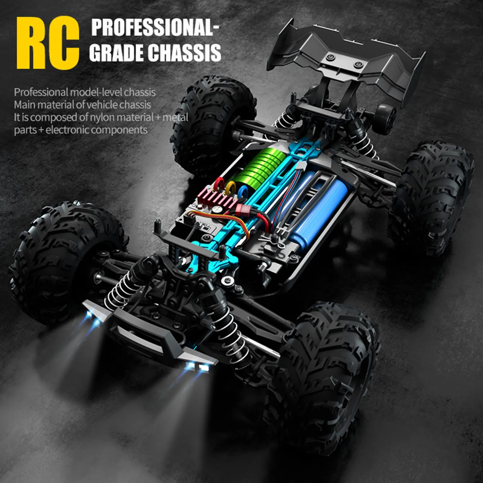 High Speed Brushless RC Racing Car 1/14 Fast RTR Off-Road Truck Electric Powered Remote Control Car