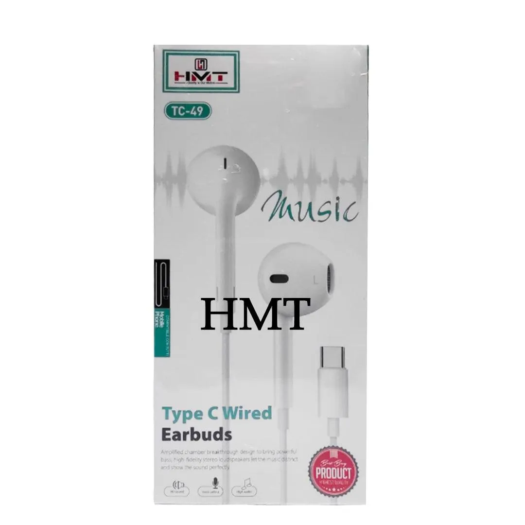 HMT Stereo Type C Wired Earbuds TC-49