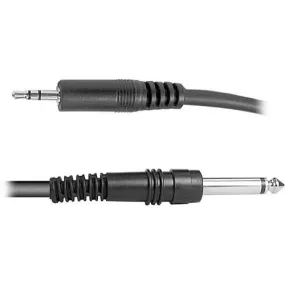 Hosa CMP-110 Stereo Mini Male To 1/4 Mono Male Cable - 10 Foot