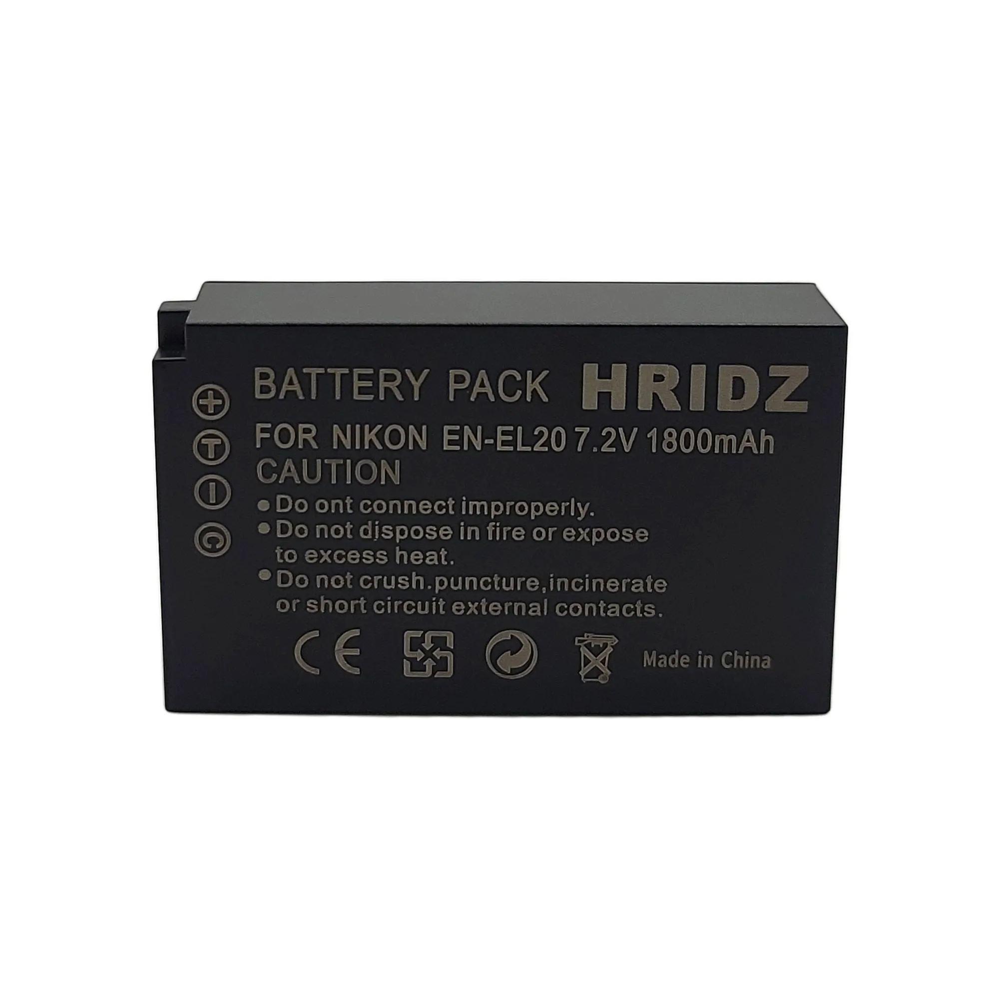 Hridz EN-EL20 Batteries & Dual USB Charger Combo for Nikon EN-EL20 EN-EL22 EL20A