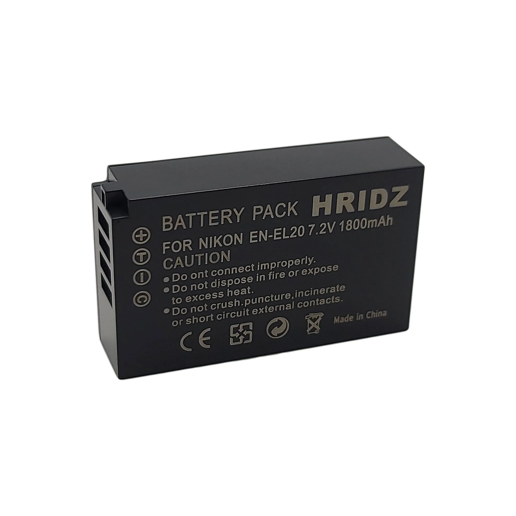 Hridz EN-EL20 Batteries & Dual USB Charger Combo for Nikon EN-EL20 EN-EL22 EL20A