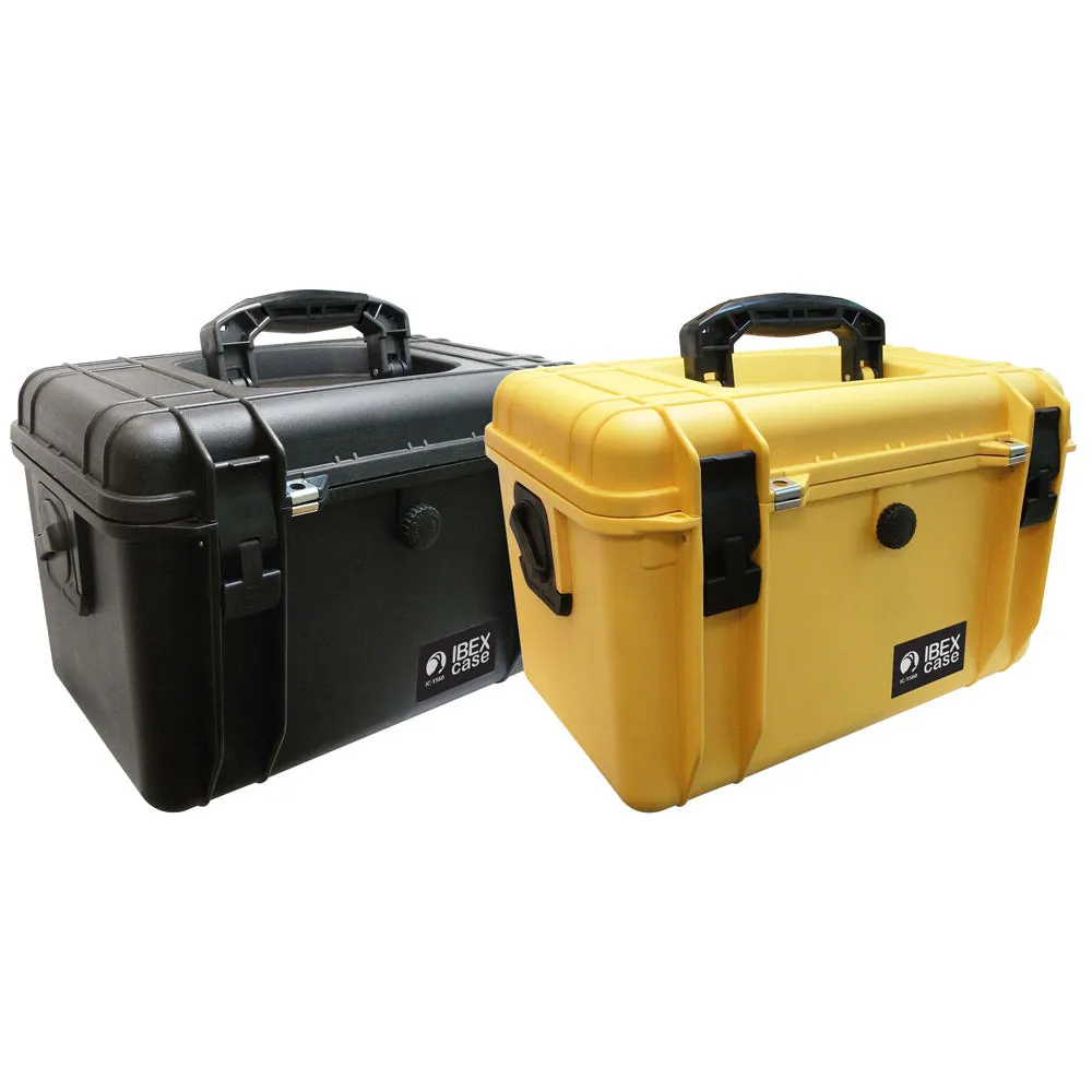 IBEX Protective Case 1560 with foam, 16.9 x 11.1 x 10.8", Yellow (IC-1560YL)