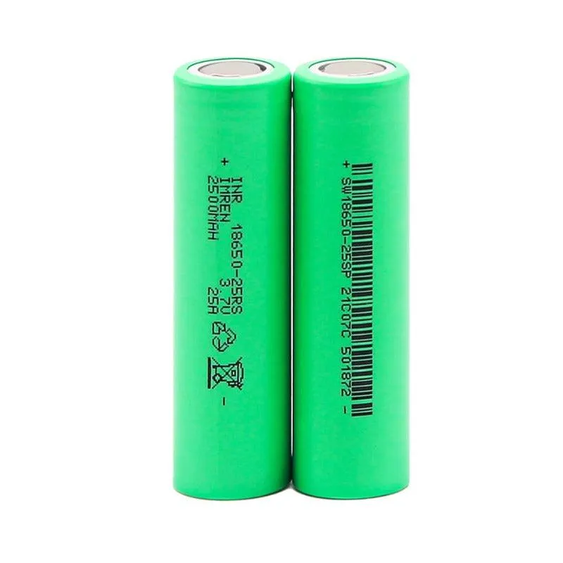 IMREN 25RS 18650 2500mAh 25A Rechargeable Lithium Battery (2PCS/Pack)