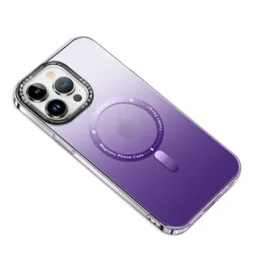 iPhone 14 MagSafe Hardcase cover with color gradient - Purple