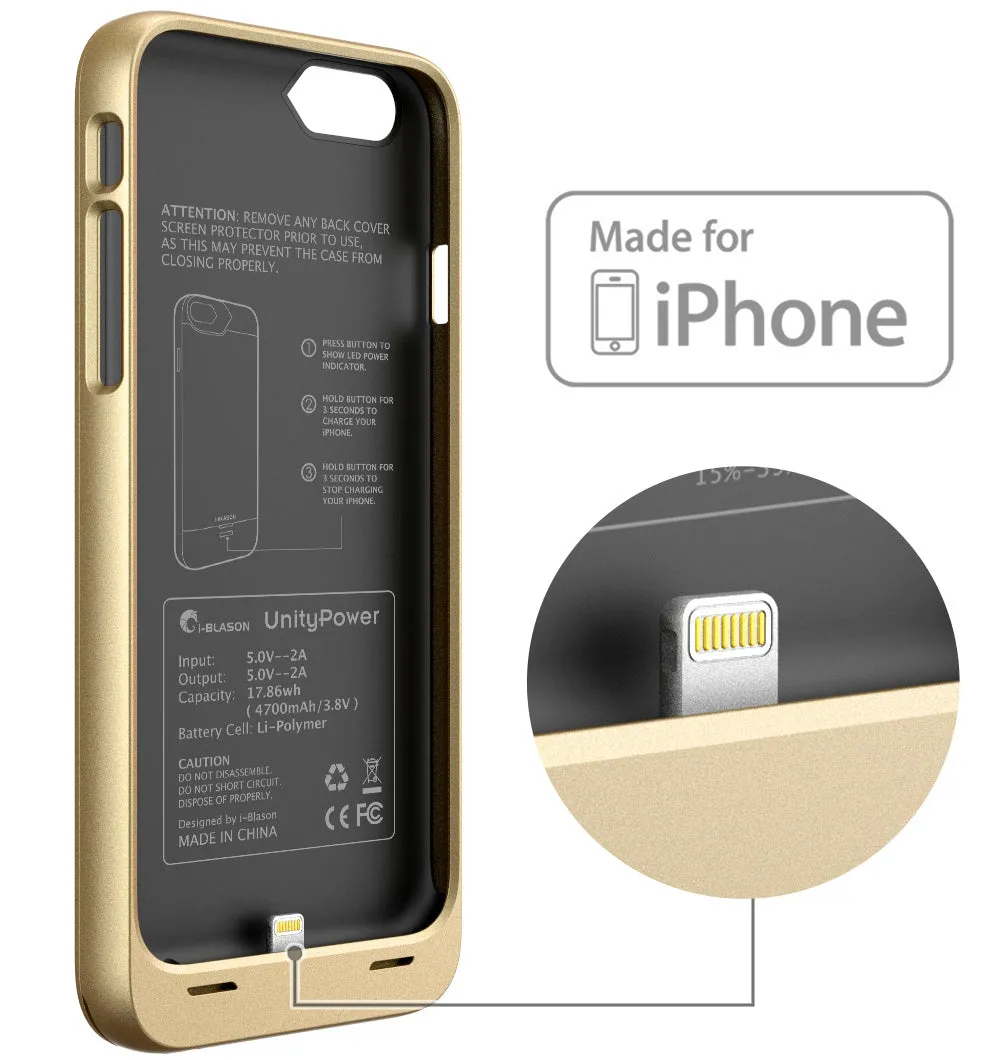 iPhone 6S Plus | 6 Plus UnityPower Battery Case-Gold