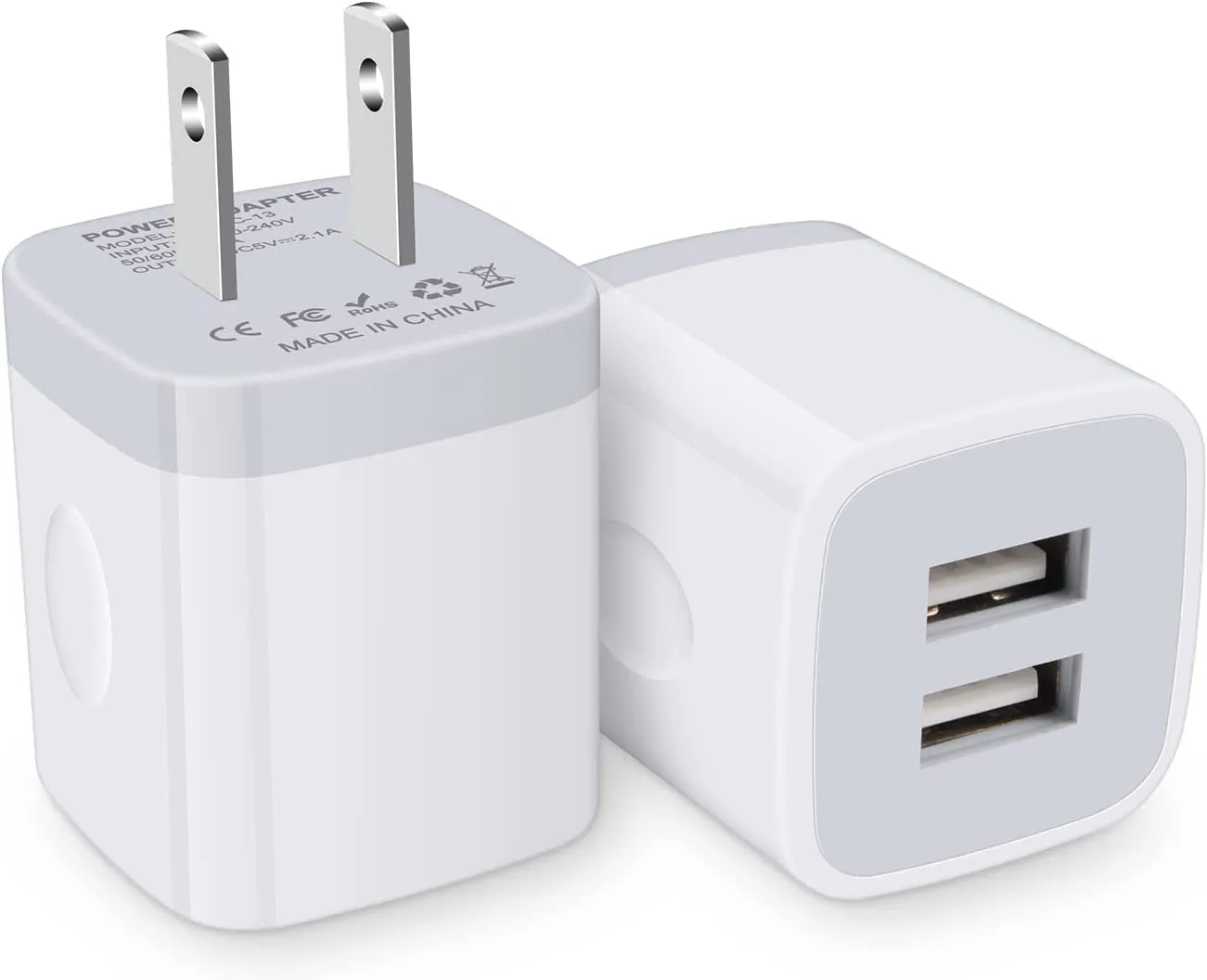 iPhone Wall Charger Adapter USB Charging, 5Pack Single Port USB Wall Plug