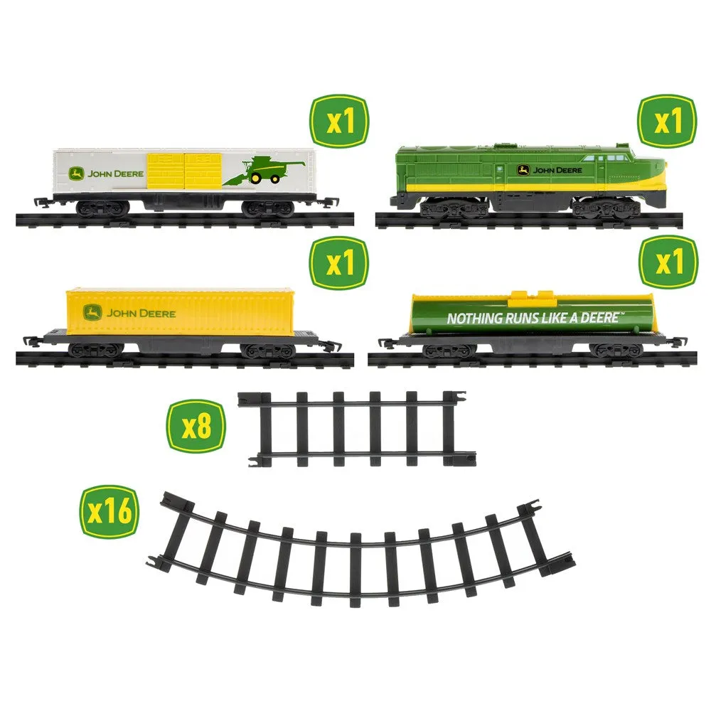 John Deere Battery-Powered Toy Train Set