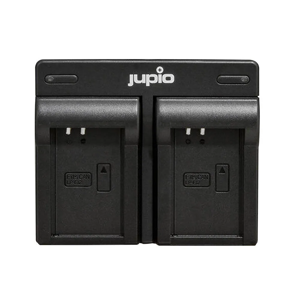 Jupio 2x Batteries 875mAh & USB Dual Charger Kit For Canon LP-E12