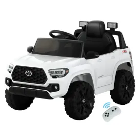 Kids Electric Ride On Car Toyota Tacoma Off Road Jeep Toy Cars Remote 12V Whte