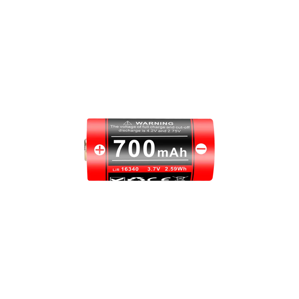 KLARUS 16GT-70UR High Performance Rechargeable 700mAh Battery Lithium Battery