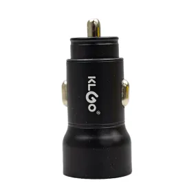 KlGo USB-CPD Car Charger Black [TC-02BK]