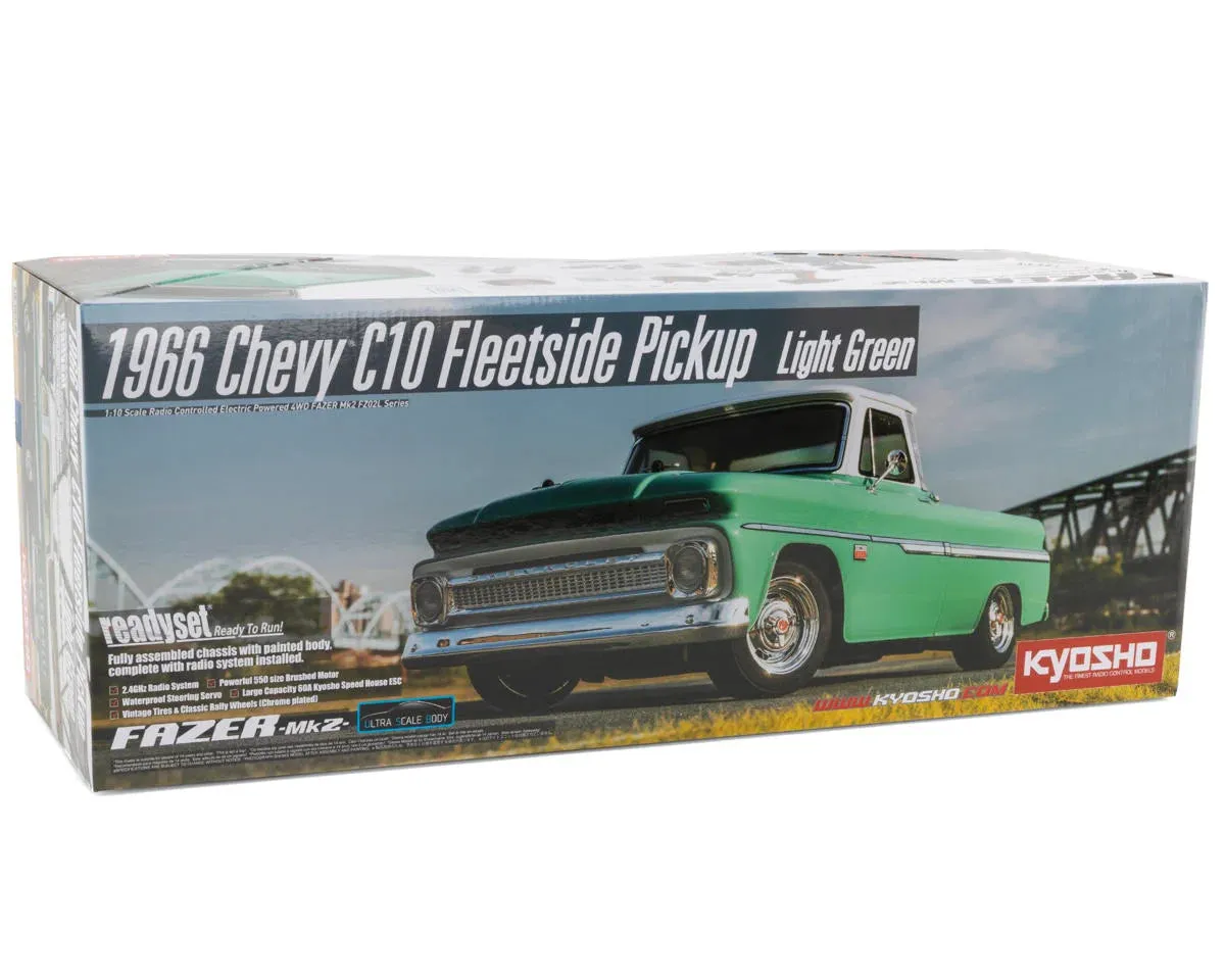 Kyosho EP Fazer Mk2 FZ02L 1966 Chevy Fleetside ReadySet (Green)