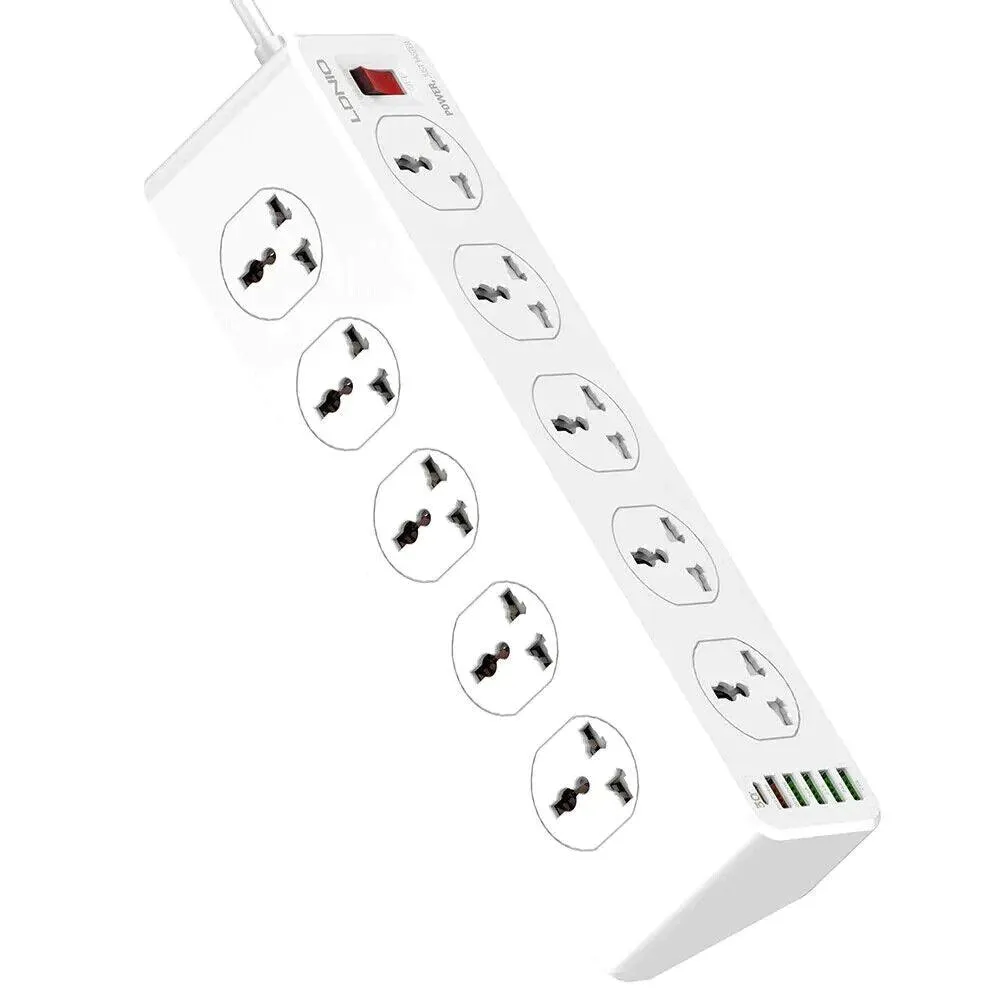 Ldnio SC10610 30W 6-Port USB Charger Power Strip - White | 691199